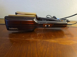 Belson Vintage Gold n Hot Hair Crimping Crimper Waving Iron - Tested/Works - Picture 1 of 6