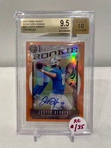 Legacy Chronicles Orange Sigs 2020 Justin Herbert automático novato RC/35 BGS 9,5/10 - Imagen 1 de 2