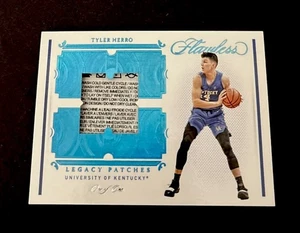 Parche Panini 2021-22 impecable NCAA Legacy Tyler Herro 1 de 1 - 3 piezas maestro - Imagen 1 de 2