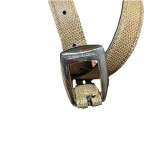 Gloria Vanderbilt Kunstledergürtel silberne Schnalle, Größe 6 - Bild 1 von 6