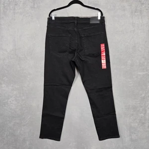 Lucky Brand Jeans 412 Athletic Slim Stretch black denim mens 34x30 NEW - Picture 1 of 11