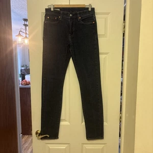 Levis 510 Jeans Mens W30 L34 Black Big E Premium - Picture 1 of 8