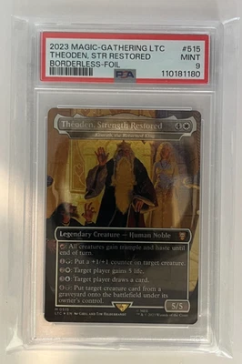 MTG Theoden Strength Restored Foil LTC #515 Graded PSA 9 Lord of the Rings LOTR - Image 1 of 2