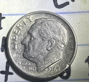 Rare 1965 dime no mint mark w/multiple errors. - Picture 1 of 23
