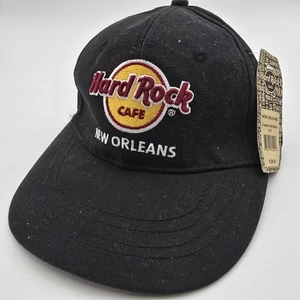 Casquette chapeau Hard Rock Cafe New Orleans serrure et boucle logo brodé noir neuf - Photo 1/8