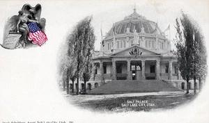 SALT LAKE CITY UT - Cartolina Palazzo del Sale - udb (pre 1908) - Foto 1 di 2