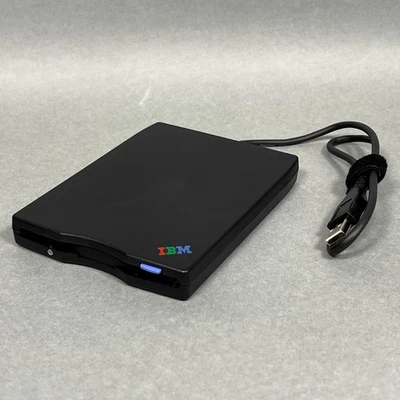 IBM USB Portable Diskette Drive MPF82E External Floppy Drive Works Great - Image 1 of 4