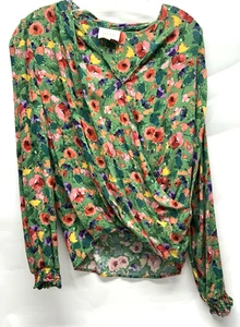 Blusa Floral Sezane Rue Saint-Fiacre Talla 38 Viscosa Multicolor (C7) - Imagen 1 de 6