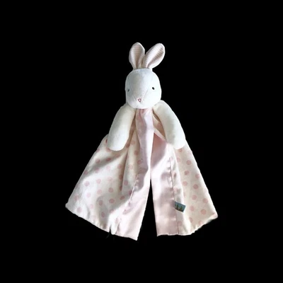 *leer - defectos* Manta de seguridad Bunnies By The Bay Rabbit blanco rosa lunares Foto 1 de 4