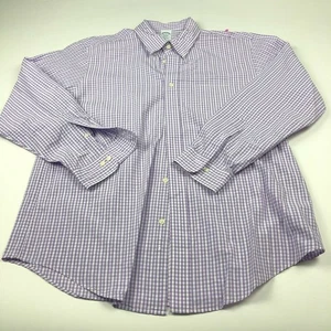 Brooks Brothers XL REGENT Purple Mens Button Front Long Sleeve Dress Shirt - Picture 1 of 7