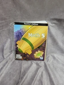 Bju Press Math 5 3rd Ed Teachers Edition w/ Educational CD - Picture 1 of 4