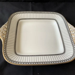 Wedgwood Colonnade 11” Square Handles Serving Plate - Picture 1 of 6