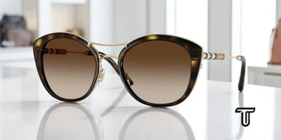 BURBERRY BE4251Q 300213 Dark Havana Brown Gradient 53 mm Women's Sunglasses - Image 1 of 4