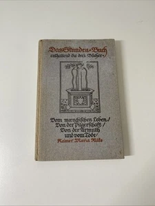 Das Stunden-Buch By Rainer Maria Rilke 1924 Hardcover German Poetry - Picture 1 of 9