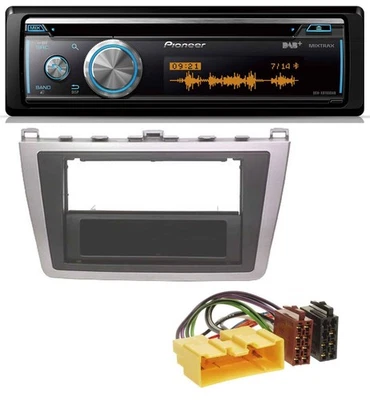 Pioneer MP3 DAB USB CD Bluetooth Autoradio für Mazda 6 (08-12) silber schwarz - Bild 1 von 4