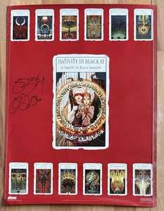 Póster promocional BLACK SABBATH tributo Natividad en Negro II 18x24 autografiado OZZY - Imagen 1 de 2