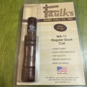 Deluxe Wood Duck  Call 11 Brown New In Package  Lake Charles Louisiana USA Made - Picture 1 of 6