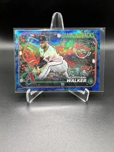 2024 Topps Holiday Christian Walker Blue Holiday Tree #H32 Arizona Diamondbacks - Picture 1 of 1