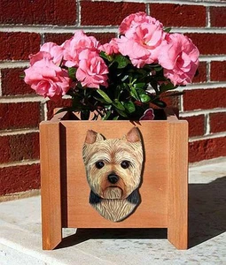 Yorkie Planter Flower Pot Puppy Cut - Picture 1 of 1