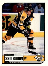 1998-99 UD Choice Boston Bruins Hockey Card #13 Sergei Samsonov