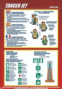 Safety Card - FRS - Tanger Jet - Marine Boat Ship Ferry (S3679) - Picture 1 of 1