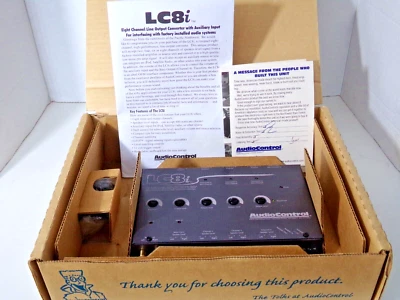 AUDIO CONTROL LC8i - 8 CH LINE OUTPUT CONVERTER SIGNAL PROCESSOR W/ REMOTE KNOB - Image 1 of 4