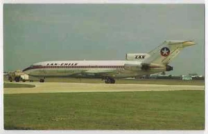 Vintage Postcard Lan Chile Airlines Boeing 727-116C Airport Tug On Tarmac - Picture 1 of 2