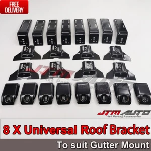 8 X Roof Rack Brackets Universal 15 CM for rain gutter mounts 4x4 4WD - Picture 1 of 6