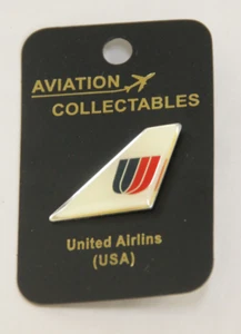 United Airlines USA -e Tail Fin Lapel Pin by Aviation Collectables NEW Old Stock - Picture 1 of 2