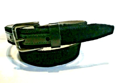 Black Dolce & Gabbana Velvet Leather BLACK Waist Belt Italy XXS  3/4" wide  1128 - Image 1 of 4