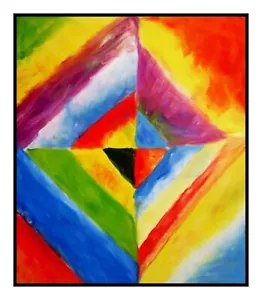 Patrón moderno abstracto de punto de cruz contado estudios de color de Wassily Kandinsky - Imagen 1 de 10