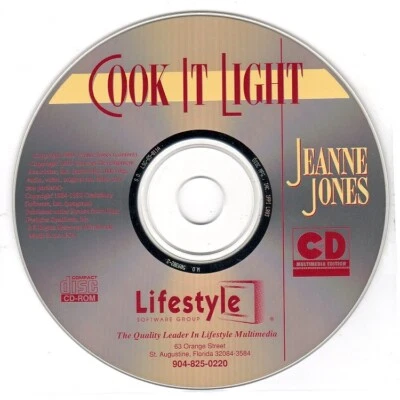Jeanne Jones: Cook It Light CD for Windows - NEW CD in SLEEVE - Image 1 of 3