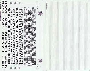 Microscale O Scale Decals: New Haven Cab Diesels, Green & Orange Scheme (2 Sh... - Image 1 of 1