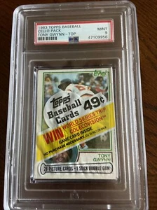 1983 Topps Baseball Violoncello Pack Tony Gwynn ROOKIE RC ON TOP PSA 9 nuovo di zecca - Foto 1 di 3