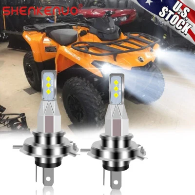 PARA CAN-AM OUTLANDER 400 450 500 650 800 FARO BOMBILLA LED BLANCO 80W 2 PIEZAS Foto 1 de 4