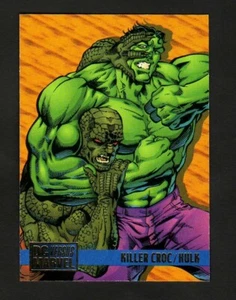DC VS MARVEL COMICS BASE CARD 76 KILLER CROC VS. HULK - Foto 1 di 2