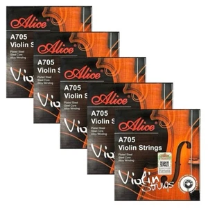 5Sets Alice Voilin Strings Steel Core Ni-Fe Winding EADG 4Strings 4/4 A705 - Picture 1 of 5