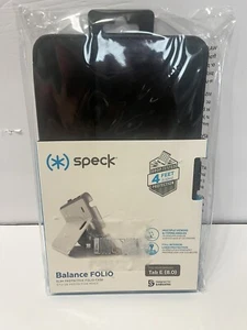 Speck Balance Folio Case for Galaxy Tab E 8.0 2016-2017 - Black/Slate Grey - Picture 1 of 1