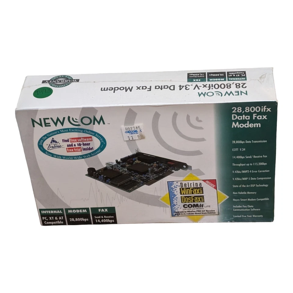 NEWCOM INTERNAL 28,800 ifx-V3.34  DATA / FAX MODEM (NIB) SEND & RECEIVE DATA - Image 1 of 4