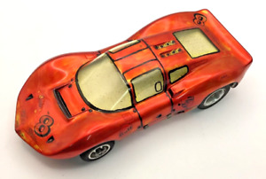 Vintage HO Porsche Spyder #8 Slot Car Red Used From Kit (357)