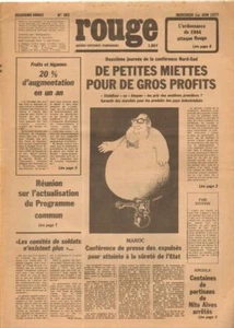 Giornale Francese ROUGE 1 Juin 1977 n. 361 - Frech Magazine - Foto 1 di 1