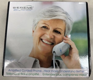 Serene Innovations HD-60 Loud Amplified Corded Phone Visual Ringer Large Key - Picture 1 of 5