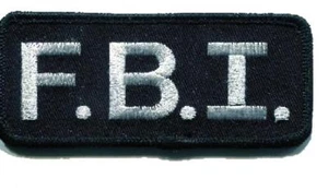 F.B.I.  EMBROIDERY Iron or Sew On Patch - Picture 1 of 1