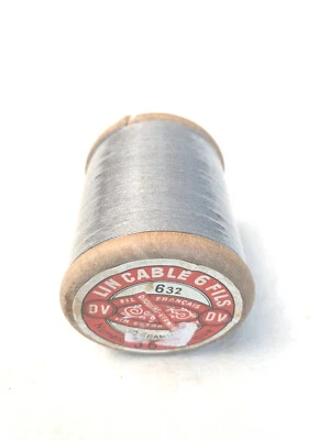 Fil à coudre Lin Cablé 6 brins Droulers Vernier DV  bobine de 50 grammes - Photo 1/2