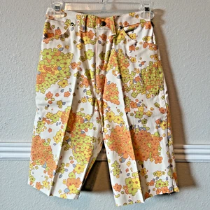 Pantaloncini jeans vintage anni 60 Wrangler Flower Power Cutoff miss/ragazza 9/10 donna XXS - Foto 1 di 9