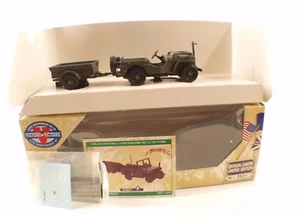 Solido 6105 Collection Victory Jeep US Door Cable Trailer New IN Box 1/43 - Picture 1 of 8