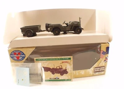 Solido 6105 Collection Victory Jeep US Door Cable Trailer New IN Box 1/43 - Image 1 of 4