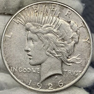 1926 - 1 Dollar Silber Peace Dollar ||| besseres Datum, toll aussehende Münze! - Bild 1 von 2