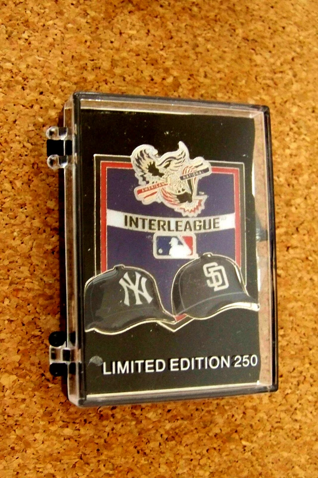 2013 NY New York Yankees vs SD San Diego Padres pin Interleague light curling - Image 1 of 1