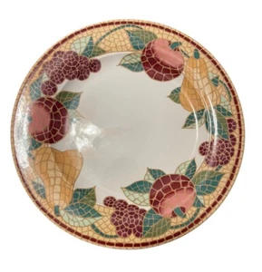Pier 1 Mosaik Obst Steingut Essteller 10,25" Italien Auslaufmodell 5er Set - Bild 1 von 8